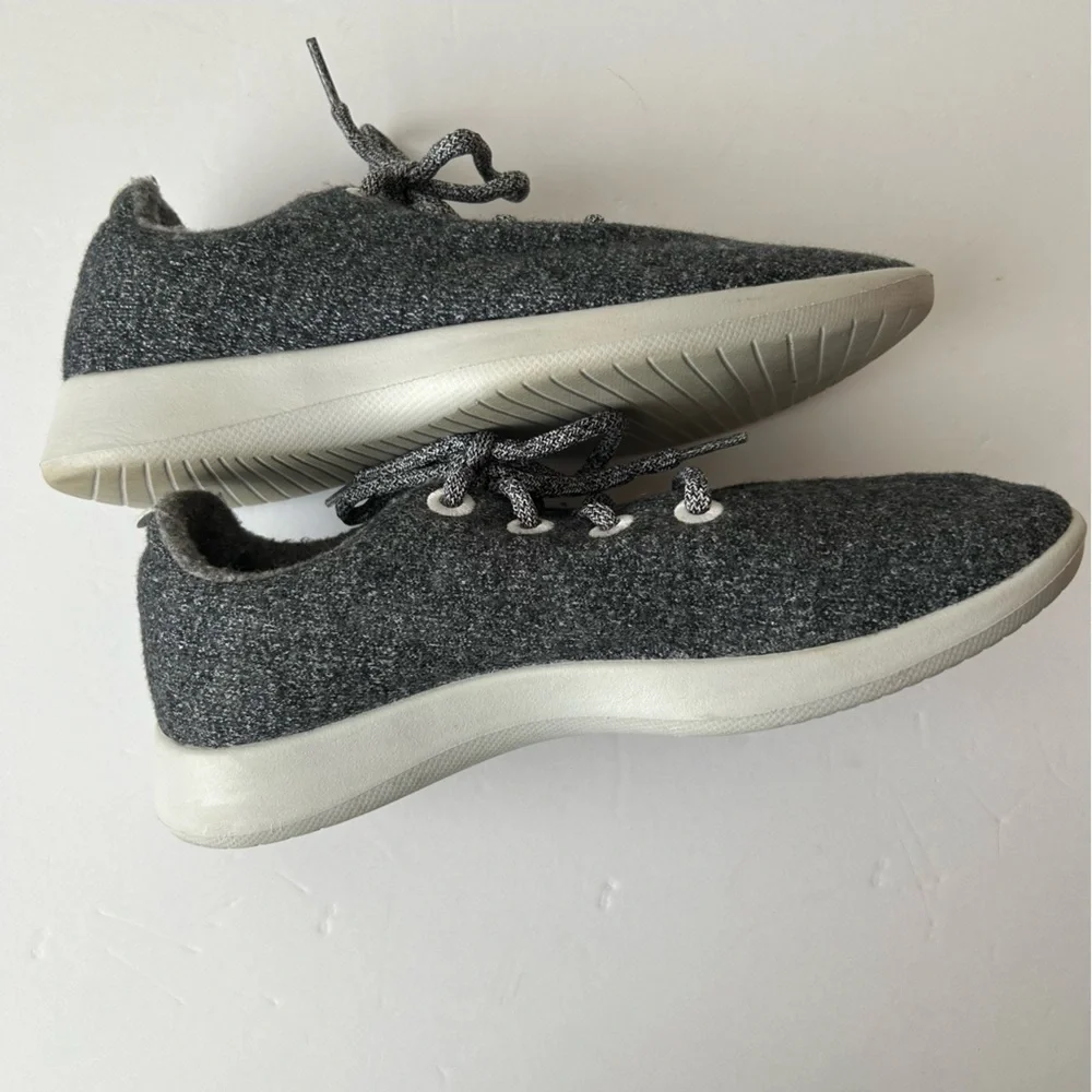 Allbirds Women's Wool Runners Natural Grey with Light Grey Sole 10